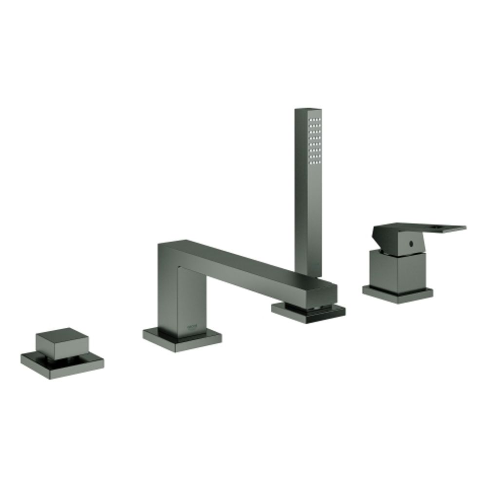 GROHE 4-Loch-Einhand-Wannenkombination Eurocube 19897_1 hard graphite gebürstet, 19897AL1