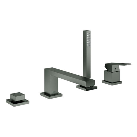 GROHE 4-Loch-Einhand-Wannenkombination Eurocube 19897_1 hard graphite gebürstet, 19897AL1