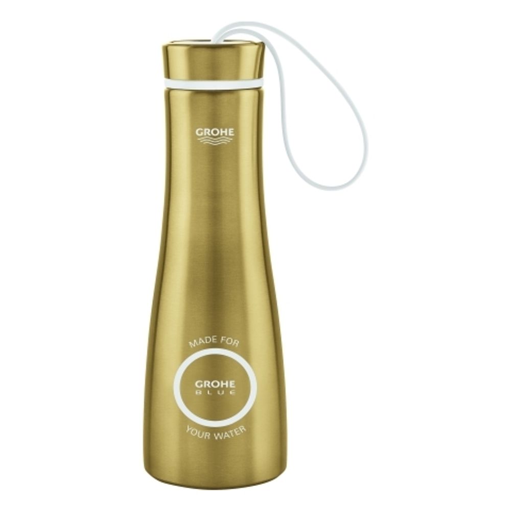 GROHE Trinkflasche GROHE Blue 40848 Edelstahl 450 ml cool sunrise gebürstet, 40848GN0