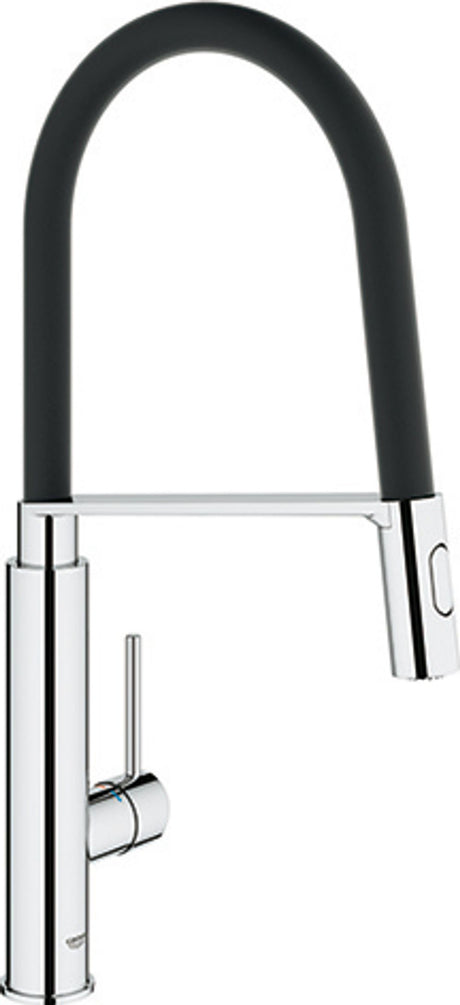 GROHE Einhand-Spültischbatterie Concetto 31491 ausziehbare Profibrause supersteel, 31491DC0