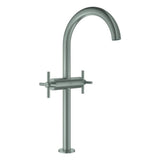 GROHE WT-Einlochbatterie Atrio 21149 XL-Size Kreuzgriff supersteel, 21149DC0