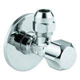 GROHE Eckventil 22023 1/2x3/8'' selbstd. Quetschverschraubung 10mm Rosette chrom, 22023000
