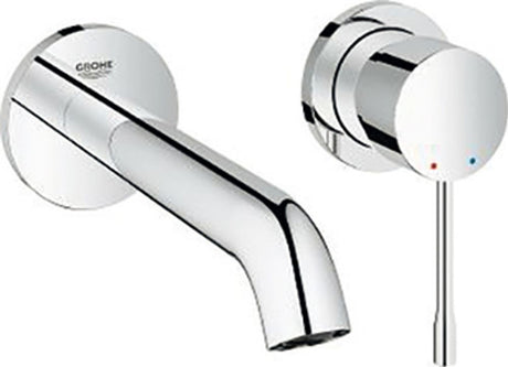 GROHE 2-Loch-WT-Wandbatterie Essence 29193_1 FMS Ausladung 230mm supersteel, 29193DC1