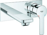 GROHE 2-Loch-WT-Wandbatterie Lineare 23444_1 Fertigmontageset chrom, 23444001