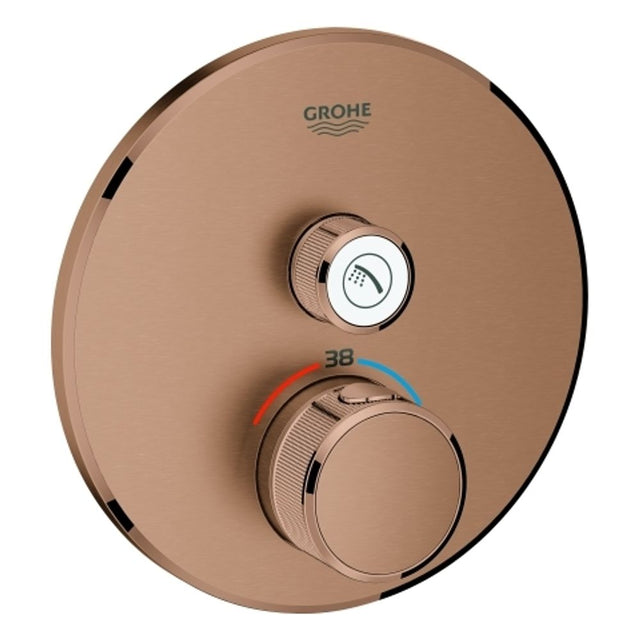 GROHE Thermostat Grohtherm SmartControl 29118 FMS rund 1 ASV warm sunset geb., 29118DL0
