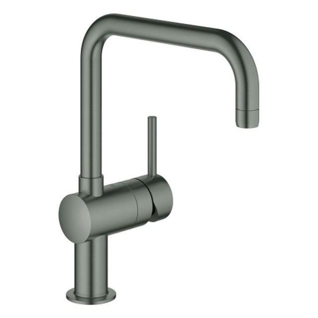 GROHE EH-Spültischbatterie Minta 32488 DN15 U-Auslauf hard graphite gebürstet, 32488AL0