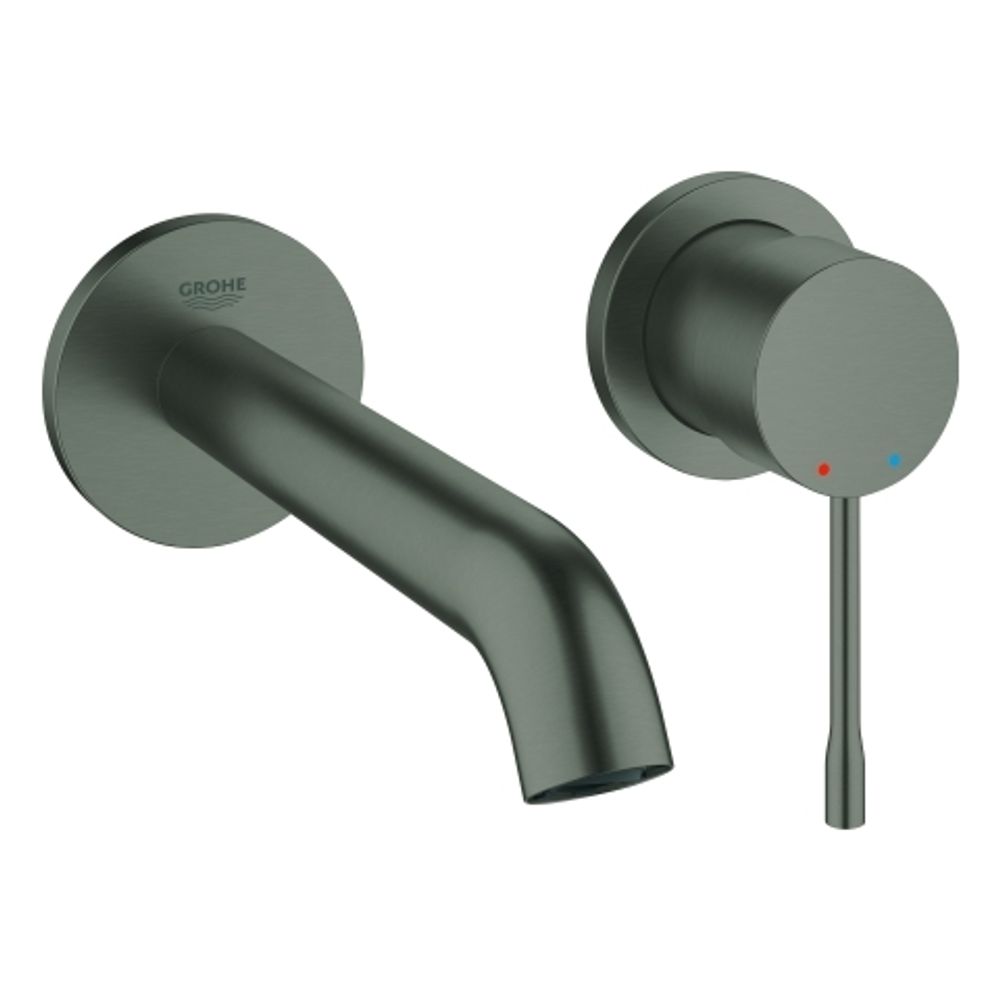 GROHE 2-L-WT-Wandbatt. Essence 29192_1 FMS Ausladung 183mm hard graphite geb., 29192AL1