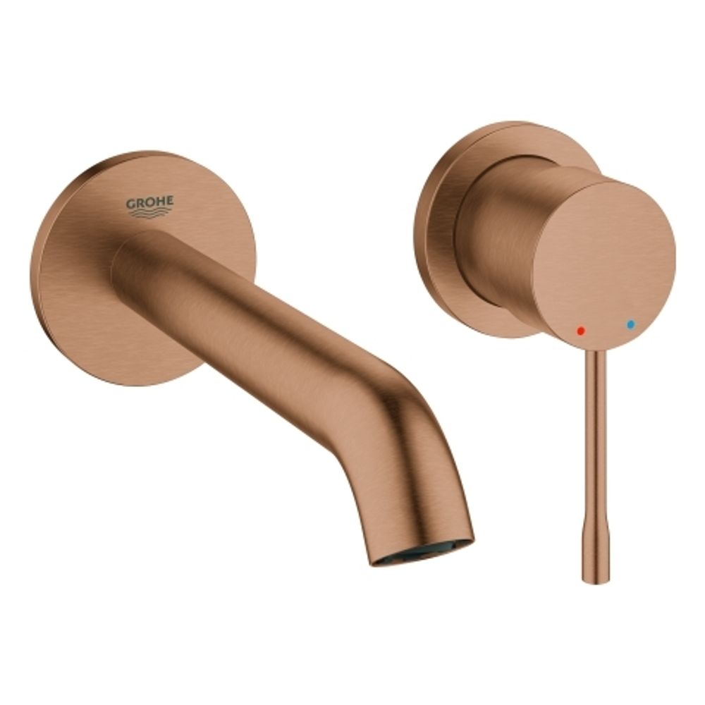 GROHE 2-Loch-WT-Wandbatterie Essence 29192_1 FMS Ausl. 183mm warm sunset geb., 29192DL1