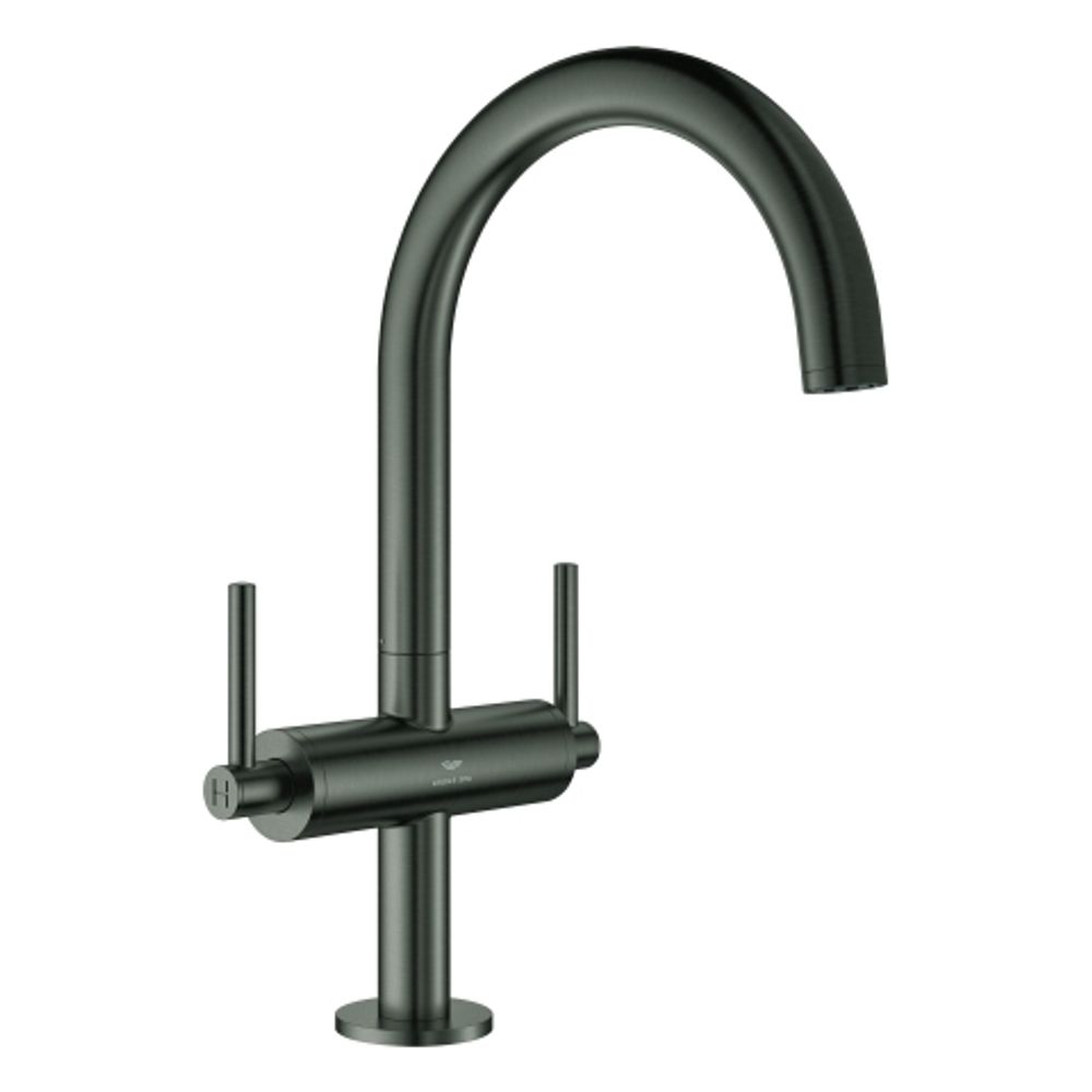 GROHE WT-Einlochbatterie Atrio 21145 DN15 L-Size Hebelgr. hard graphite geb., 21145AL0