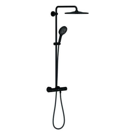 GROHE Duschsystem Rainshower SmartActive 310 22119 mit Thermostat phantom black, 22119KF0