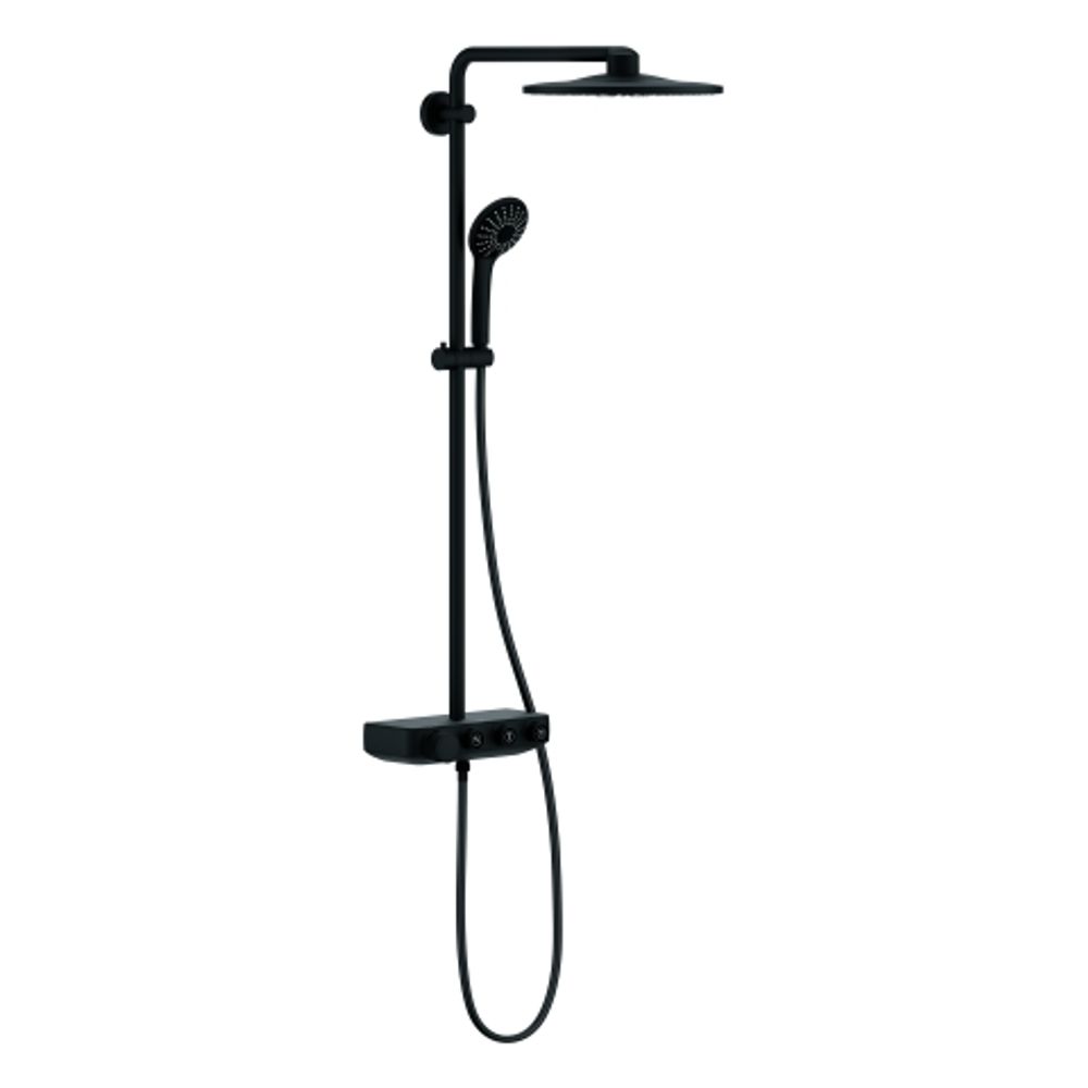GROHE Duschsystem Euphoria SmartControl 310 Duo 22120 mit THM phantom black, 22120KF0