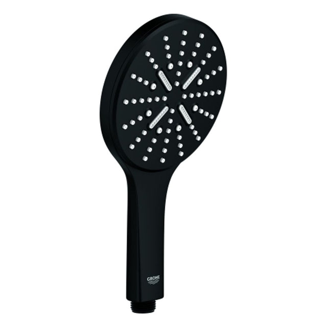 GROHE Handbrause Rainshower SmartActive 130 22127 3 Strahlarten phantom black, 22127KF0