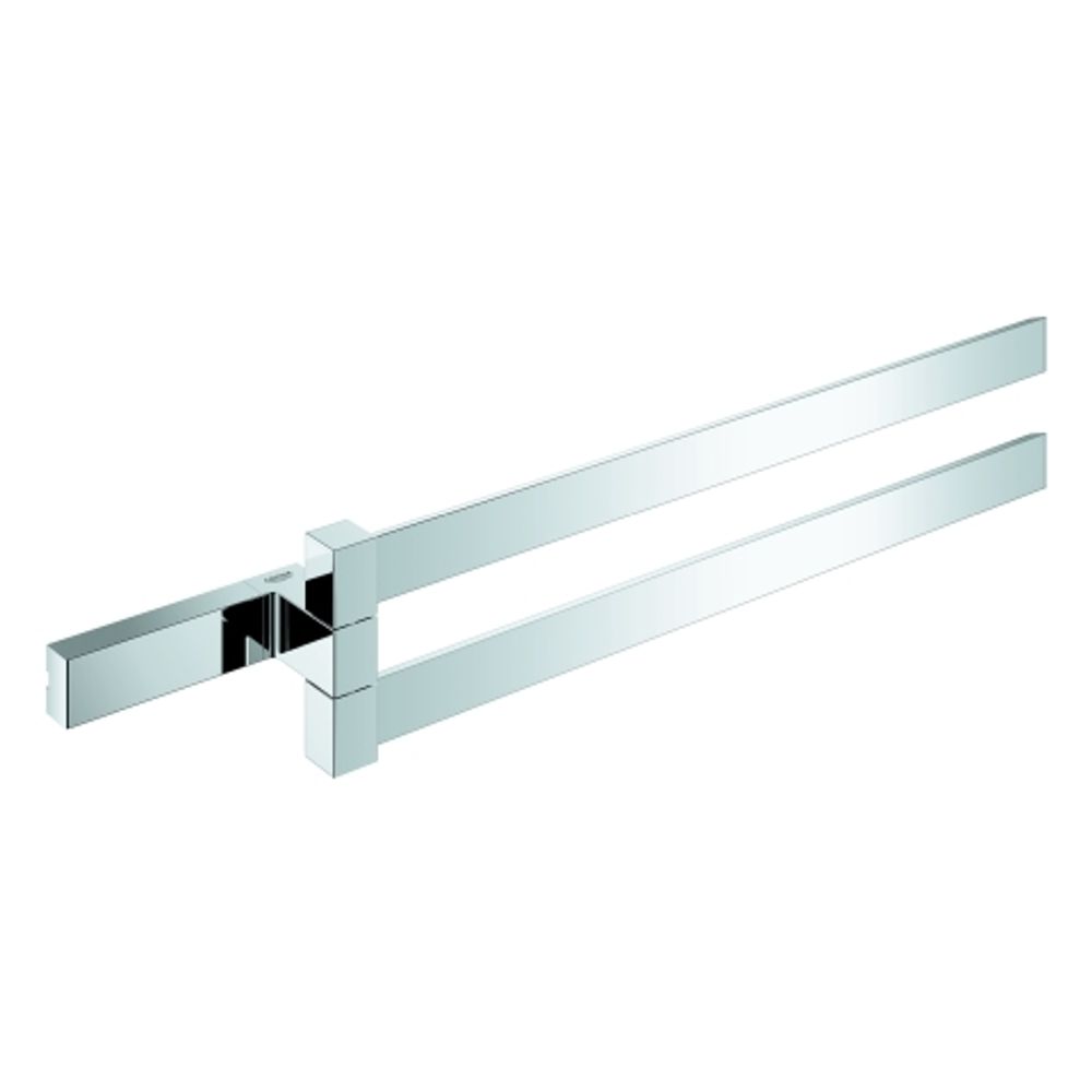 GROHE Doppel-Handtuchhalter Selection Cube 40768 Metall 2-armig 400mm chrom, 40768000
