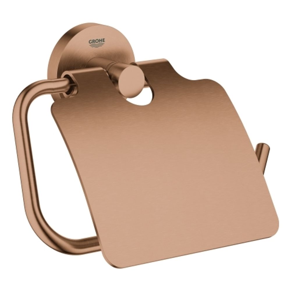 GROHE WC-Papierhalter Essentials 40367_1 mit Deckel warm sunset gebürstet, 40367DL1
