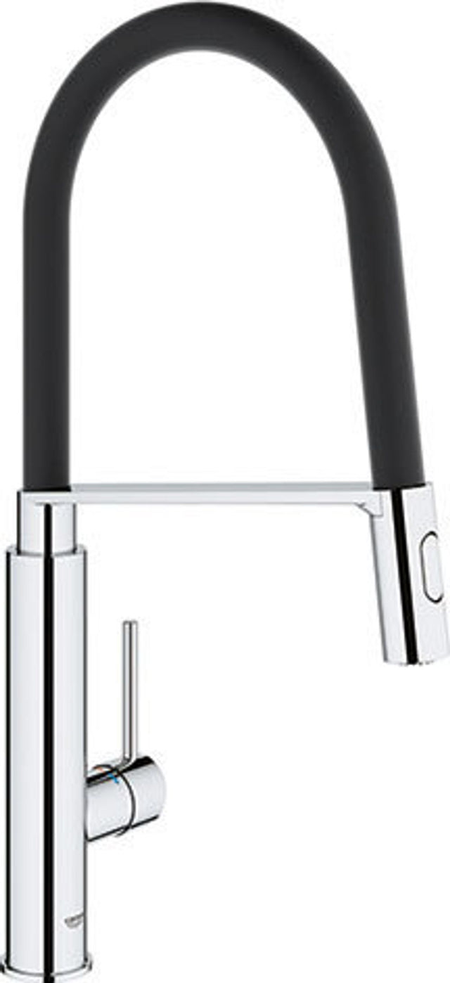 GROHE Einhand-Spültischbatterie Concetto 31491 ausziehbare Profibrause chrom, 31491000