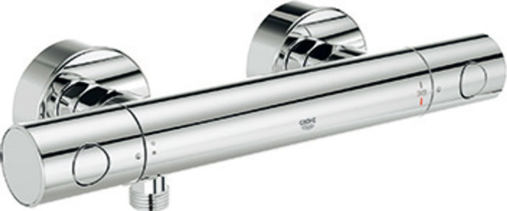GROHE THM-Brausebatt. Grohtherm 1000 C 34065_2 Wandmontage supersteel, 34065DC2