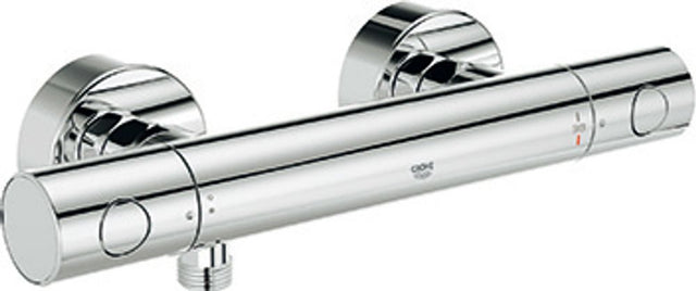 GROHE THM-Brausebatt. Grohtherm 1000 C 34065_2 Wandmontage supersteel, 34065DC2