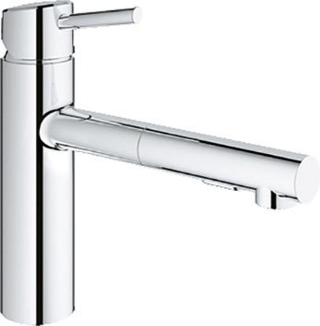 GROHE EH-SPT-Batterie Concetto 30273_1 mittelhoch ausziehbare Spülbrause chrom, 30273001