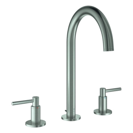 GROHE 3-Loch-WT-Batterie Atrio 20649 Rohrauslauf Hebelgriff supersteel, 20649DC0