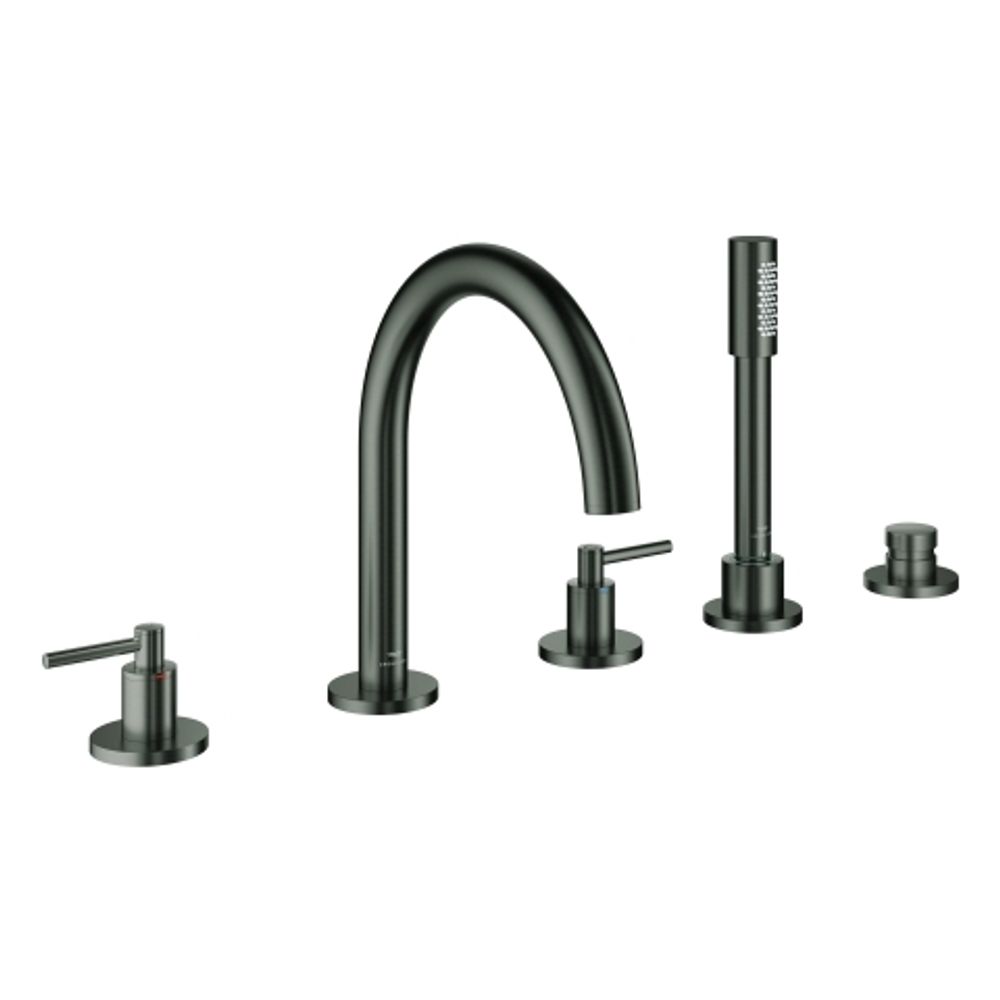 GROHE 5-L-Wannen-Kombin. Atrio 29407 FMS Hebelgriff hard graphite gebürstet, 29407AL0