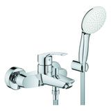 GROHE EH-Wannenbatt. Eurosmart 25276_3 Wandmontage mit Wandhalterset chrom, 25276003