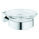 GROHE Seifenschale Essentials Cube 40754_1 mit Halter chrom, 40754001