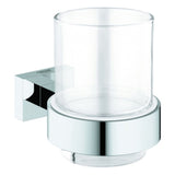 GROHE Glas Essentials Cube 40755_1 mit Halter chrom, 40755001