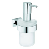 GROHE Seifenspender Essentials Cube 40756_1 mit Halter chrom, 40756001