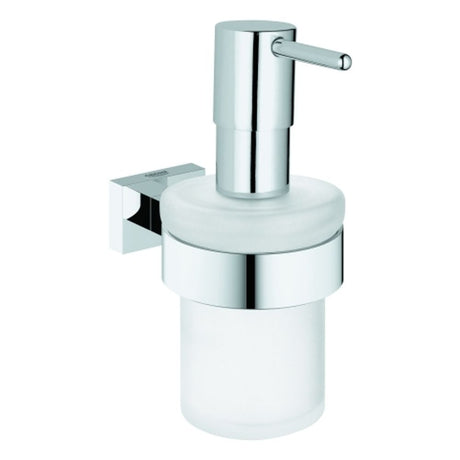 GROHE Seifenspender Essentials Cube 40756_1 mit Halter chrom, 40756001