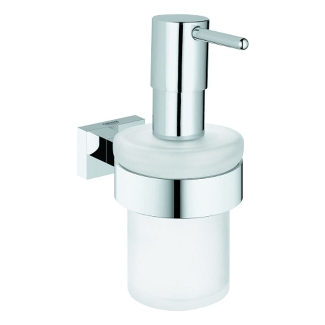 GROHE Seifenspender Essentials Cube 40756_1 mit Halter chrom, 40756001