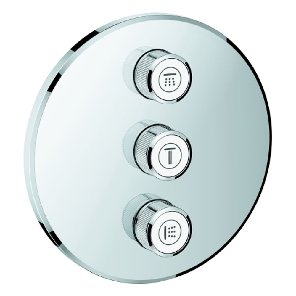 GROHE 3-fach UP-Ventil Grohtherm Smart Control 29122 FMS rund chrom, 29122000