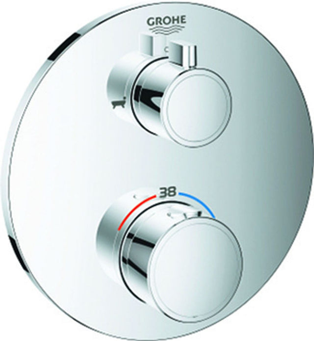 GROHE THM-Wannenbatterie Grohtherm 24077 2 Abgänge FMS für 36500 rund chrom, 24077000