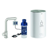 GROHE Standventil/Boiler GROHE Red Mono 30339_1 M-Size L-Auslauf supersteel, 30339DC1