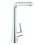 GROHE EH-Spültischbatterie Zedra 32553_2 L-Auslauf ausziehbare Spülbrause chrom, 32553002