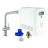 GROHE Starterkit GROHE Blue Professional 31347_3 L-Auslauf BT/WIFI supersteel, 31347DC3