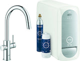 GROHE Starterkit GROHE Blue Home 31541 auszb. Mouss. BT/WIFI C-Ausl. supersteel, 31541DC0