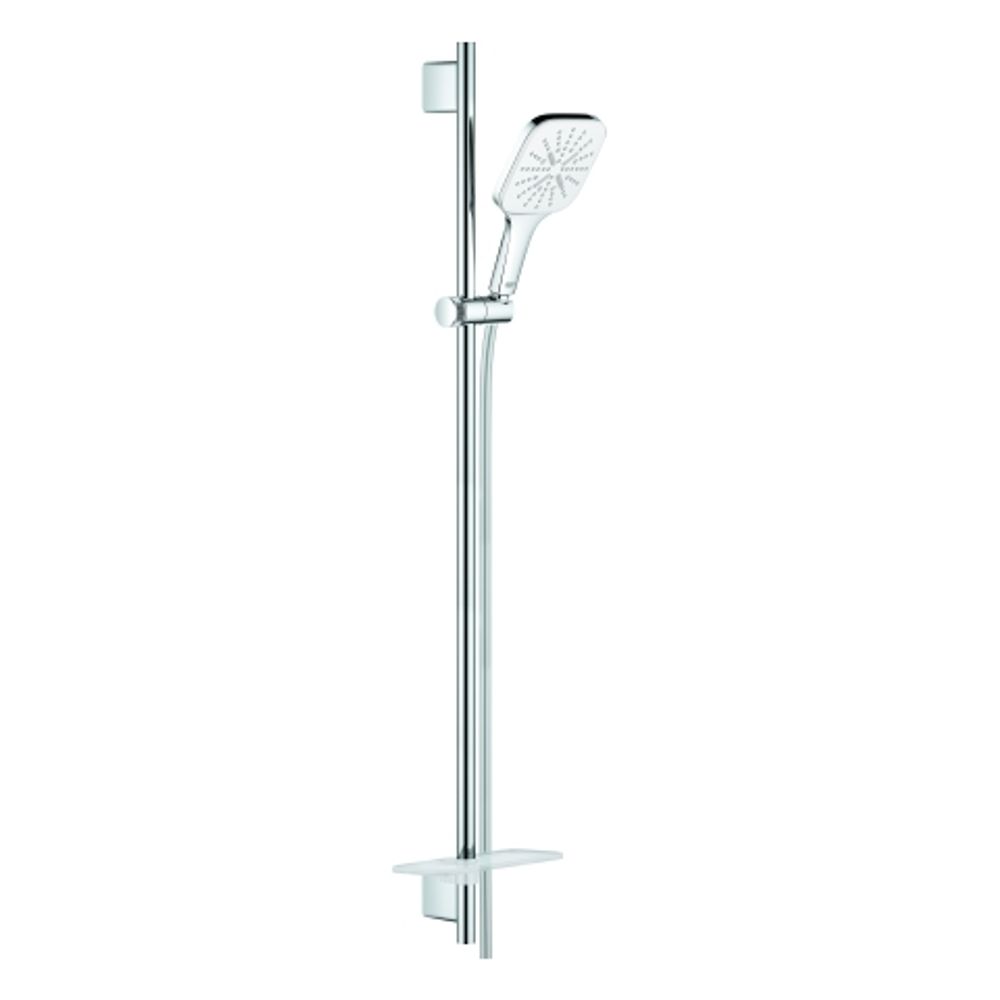 GROHE Brausest.-Set 130 SmartActive Cube 26587 900mm Ablage moon white/chrom, 26587LS0