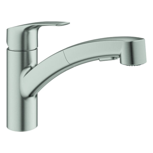 GROHE EH-SPT-Batterie Eurosmart 30305_1 fl. Ausl. azb. Dual-Spülbr. supersteel, 30305DC1