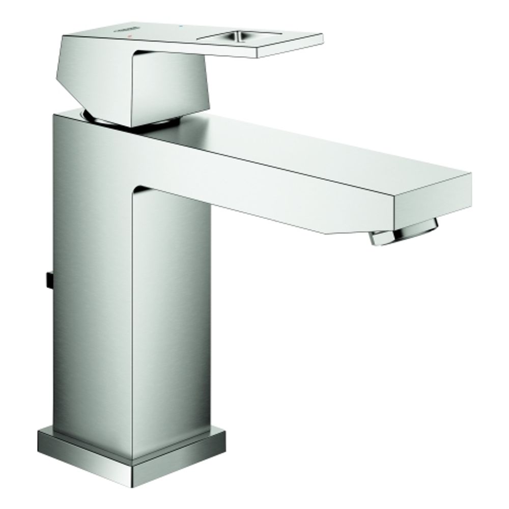 GROHE EH-Waschtischbatterie Eurocube 23445 mittelhohe Ausführung supersteel, 23445DC0