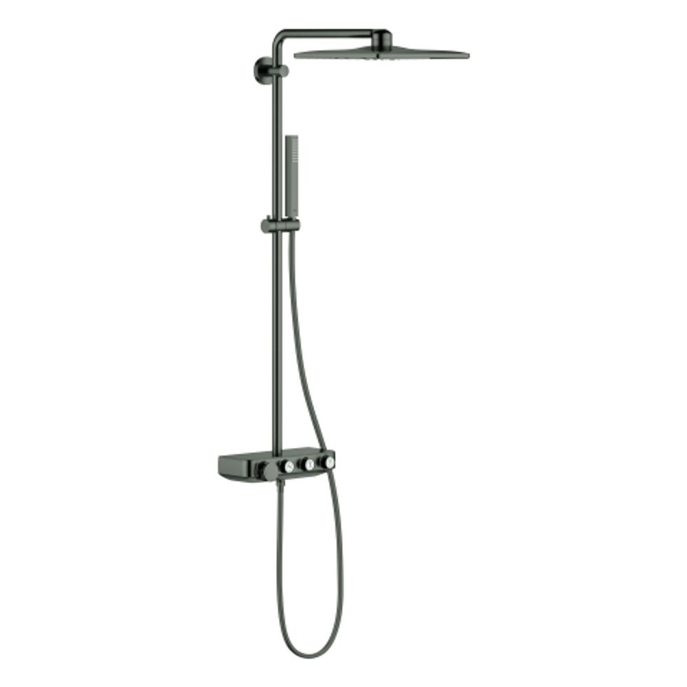 GROHE Duschsystem Euph. SmartControl 310 Cube Duo 26508 THM hard graphite geb., 26508AL0