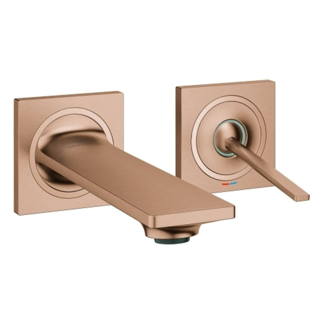GROHE 2-L-WT-Wandbatterie Allure 19309_2 FMS Ausl. 154mm warm sunset gebürstet, 19309DL2