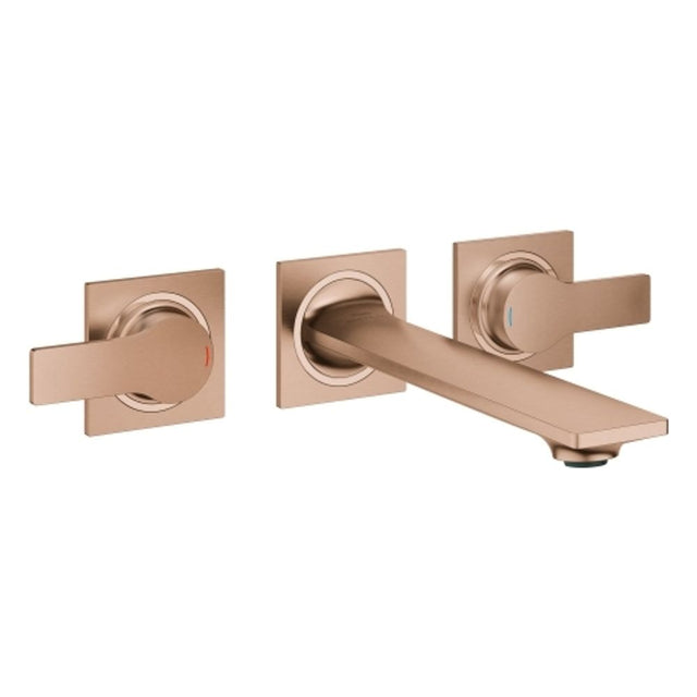 GROHE 3-L-WT-Wandbatterie Allure 20193_2 FMS Ausl. 208mm warm sunset gebürstet, 20193DL2