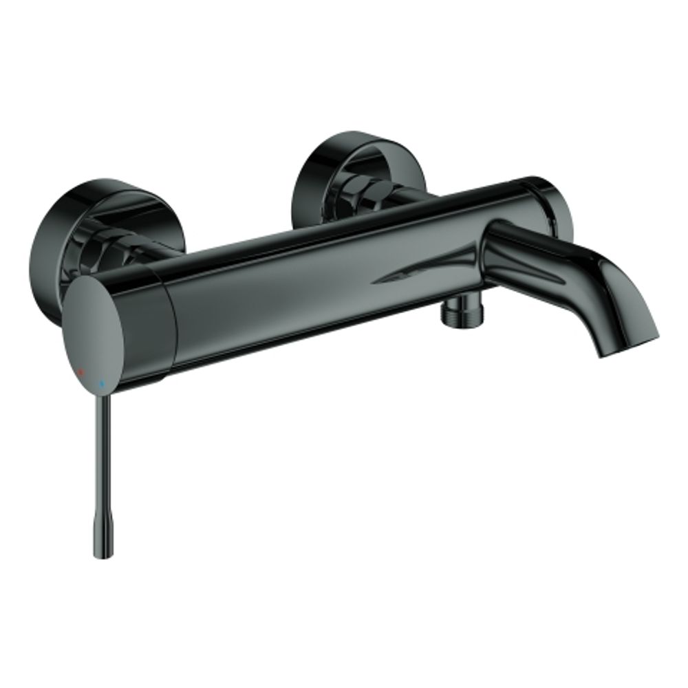 GROHE EH-Wannenbatterie Essence 25250_1 Wandmontage hard graphite, 25250A01