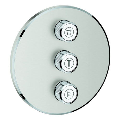 GROHE 3-fach UP-Ventil Grohtherm Smart Control 29122 FMS rund supersteel, 29122DC0