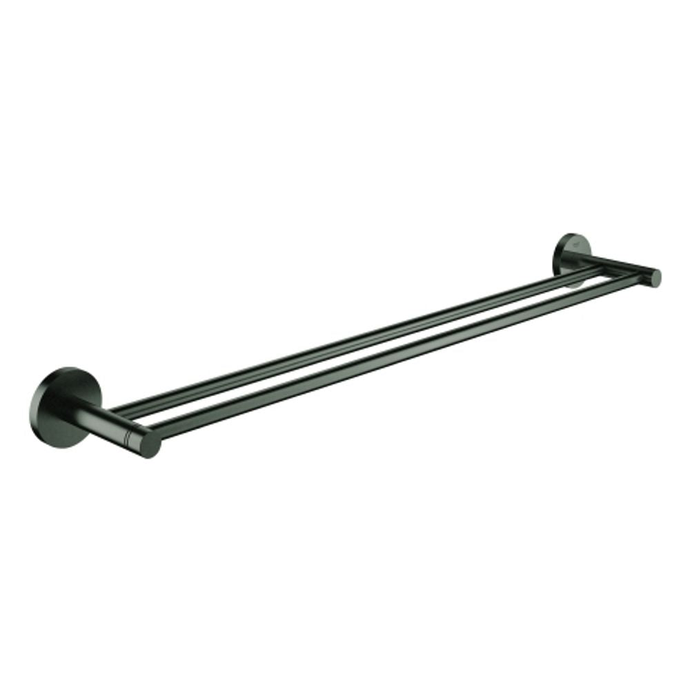 GROHE Doppel-Badetuchhalter Essentials 40802_1 654mm hard graphite gebürstet, 40802AL1
