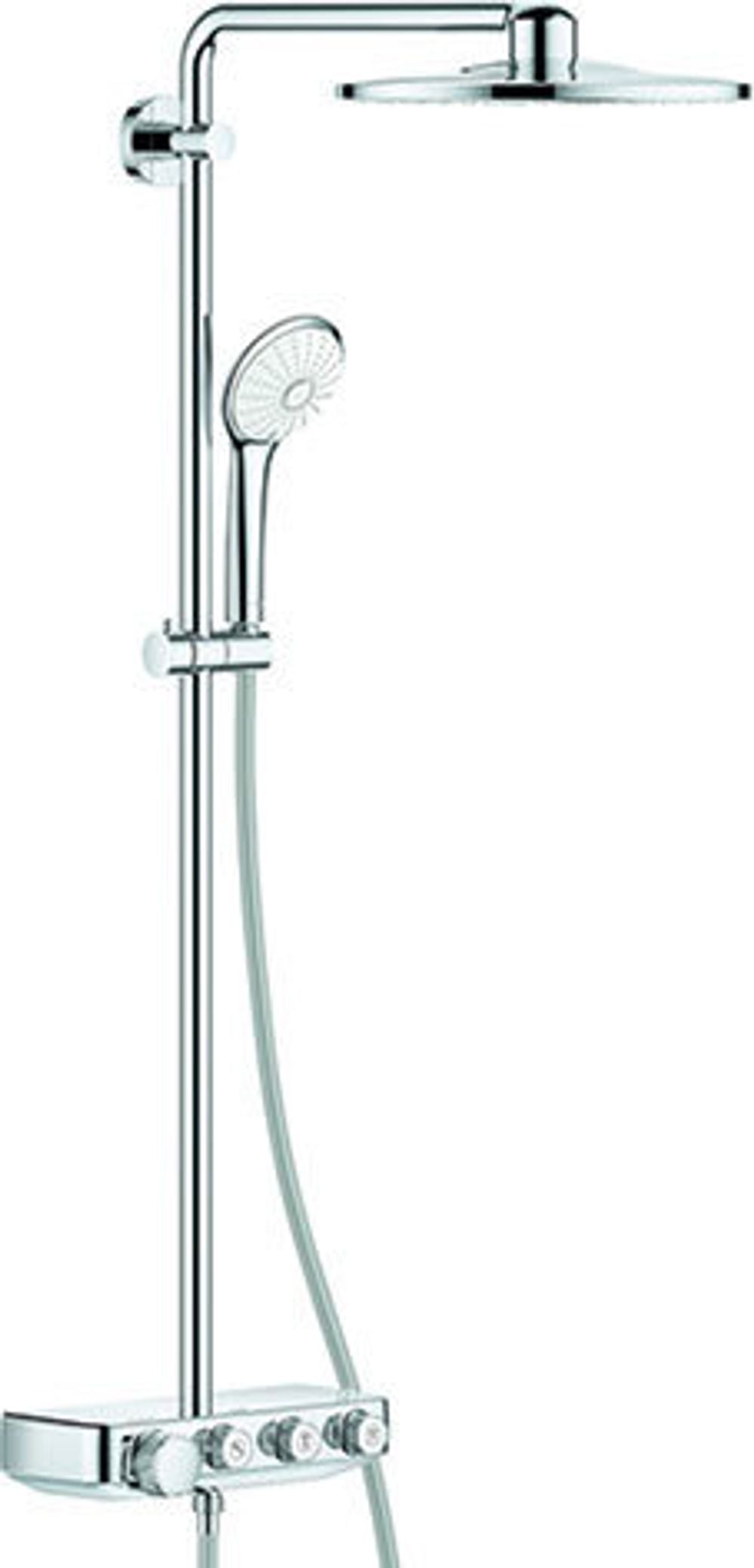GROHE Duschsystem Euphoria SmartControl 310 Duo 26507 mit THM chrom/moon white, 26507LS0