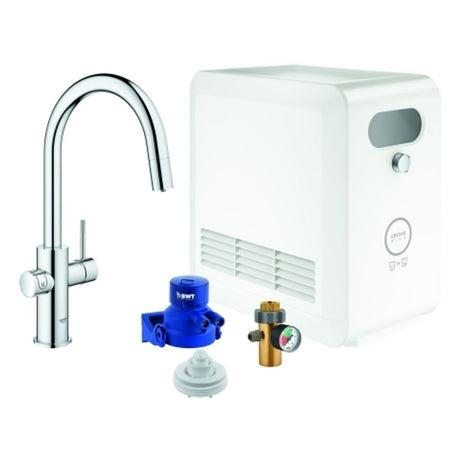 GROHE Starterkit GROHE Blue Professional 31325_2 C-Auslauf auszb. BT/WIFI chrom, 31325002