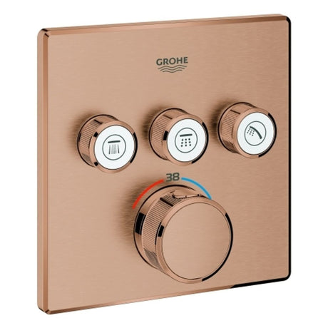 GROHE Thermostat Grohtherm SmartControl 29126 eckig FMS 3 ASV warm sunset geb., 29126DL0