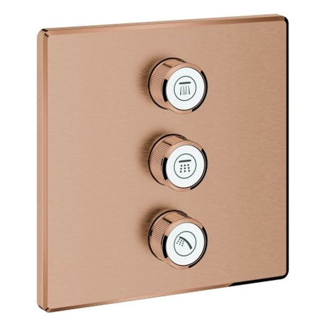 GROHE 3-fach UP-Ventil Grohtherm Smart Control 29127 eckig FMS warm sunset geb., 29127DL0