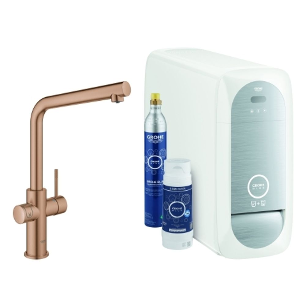 GROHE Starterkit GROHE Blue Home 31454_1 Bluetooth/WIFI L-Ausl. warm sunset geb., 31454DL1